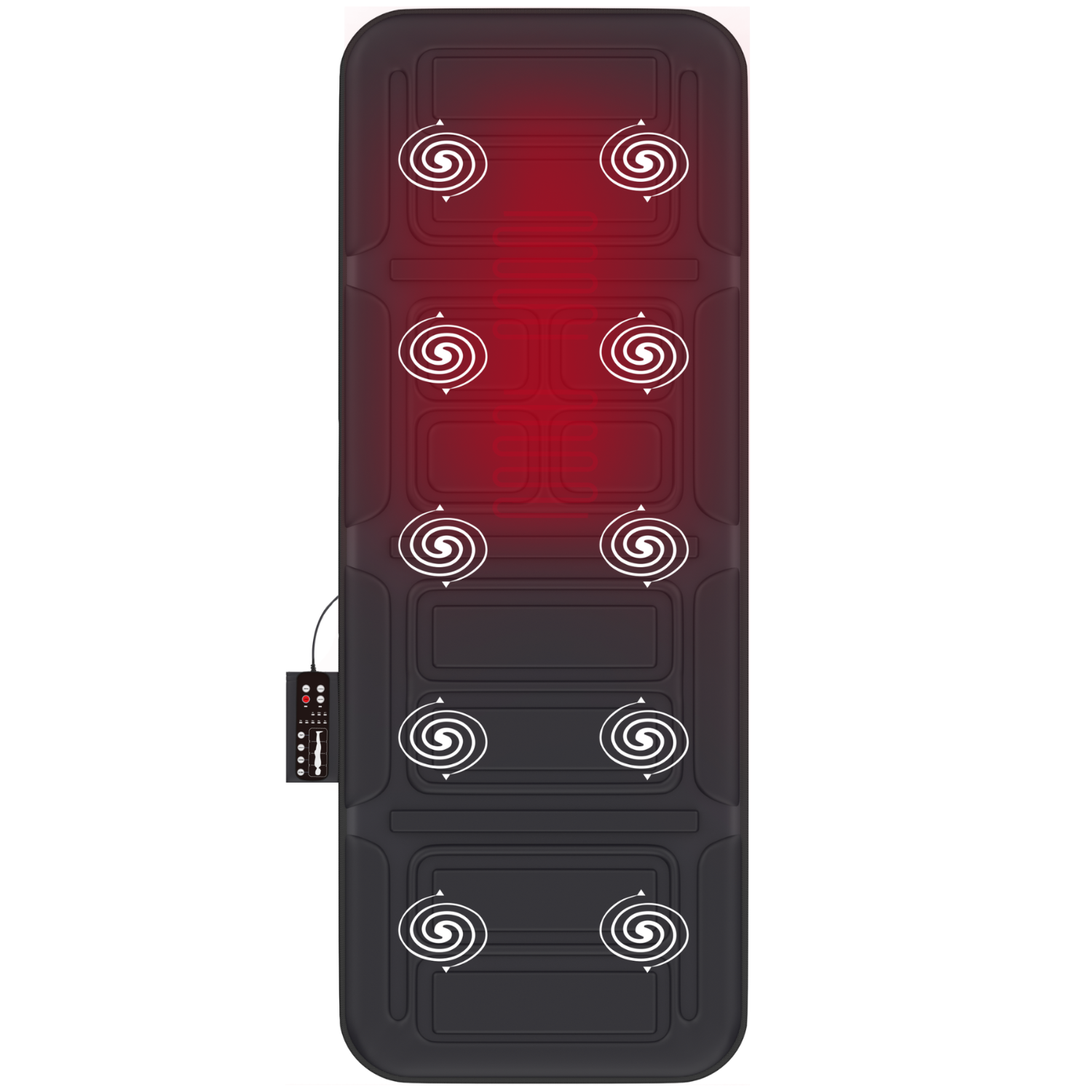Good4You Massagemat met Warmtekussen - Zwart